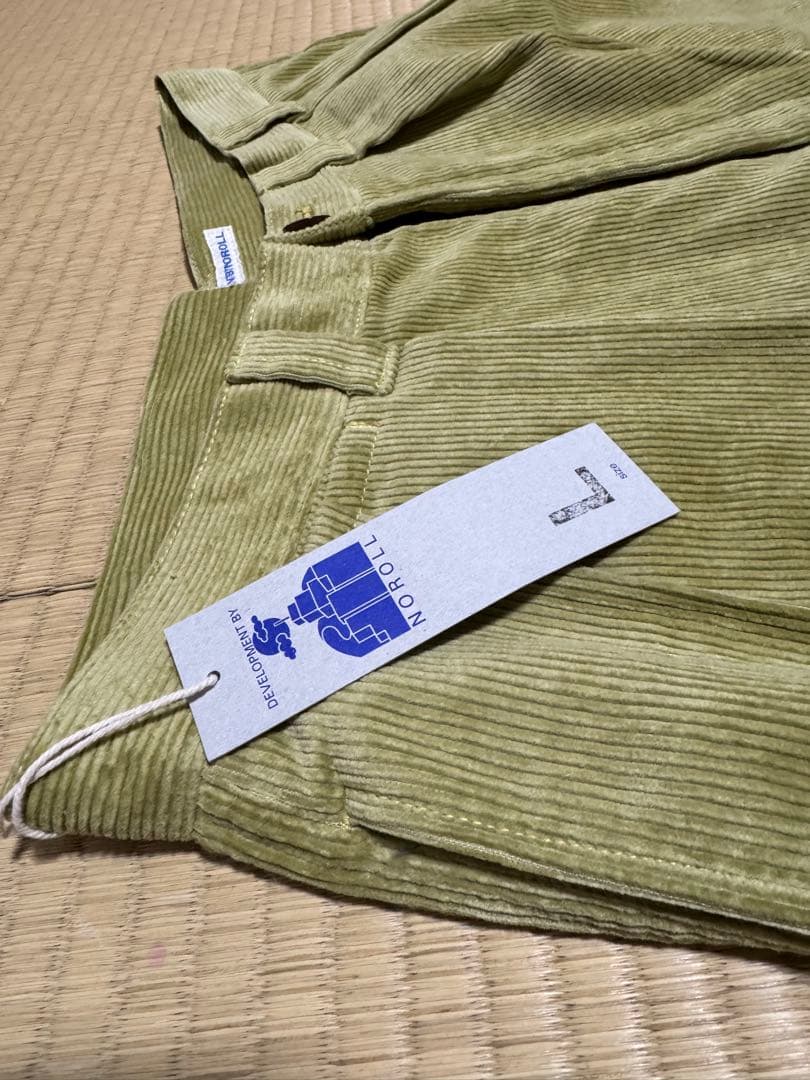 パンツ NOROLL THICKWALK CORDS PANTS LIME GREEN