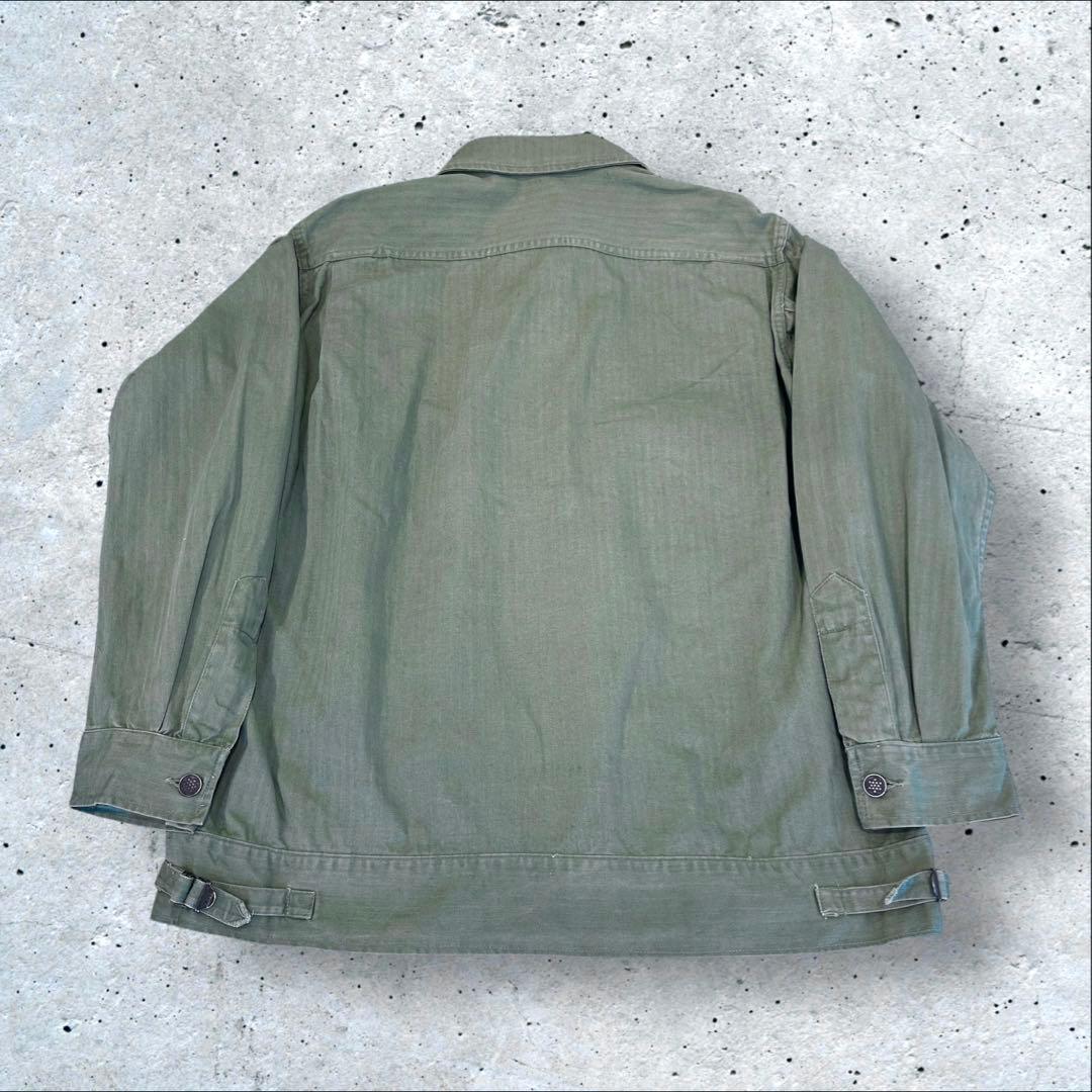40年代 アメリカ軍 ヘリンボーンツイル ジャケット メンズ L 程 古着