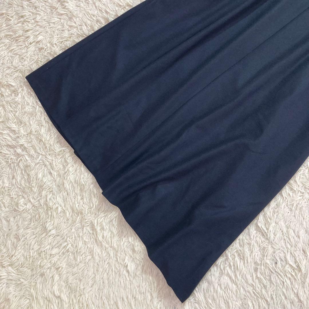 23AW 極美品　ウールジョーゼット Aライン ワンピース　50 大きいサイズ