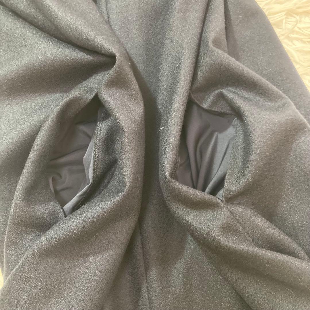 23AW 極美品　ウールジョーゼット Aライン ワンピース　50 大きいサイズ