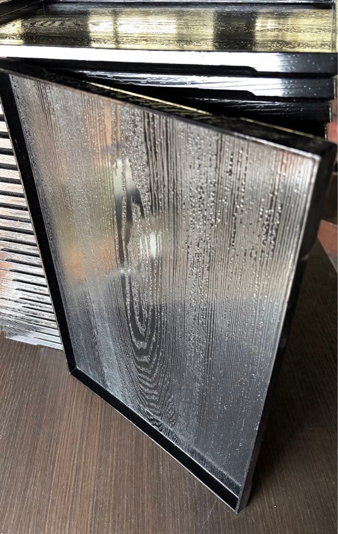 業務用　木目調　黒色　お盆　トレー　中古　26枚セット