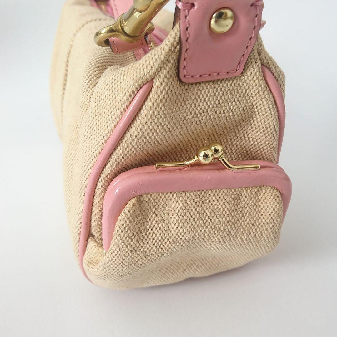 coach✨アクセサリーポーチ キャンバスタトゥー 花柄 ワンハンドル