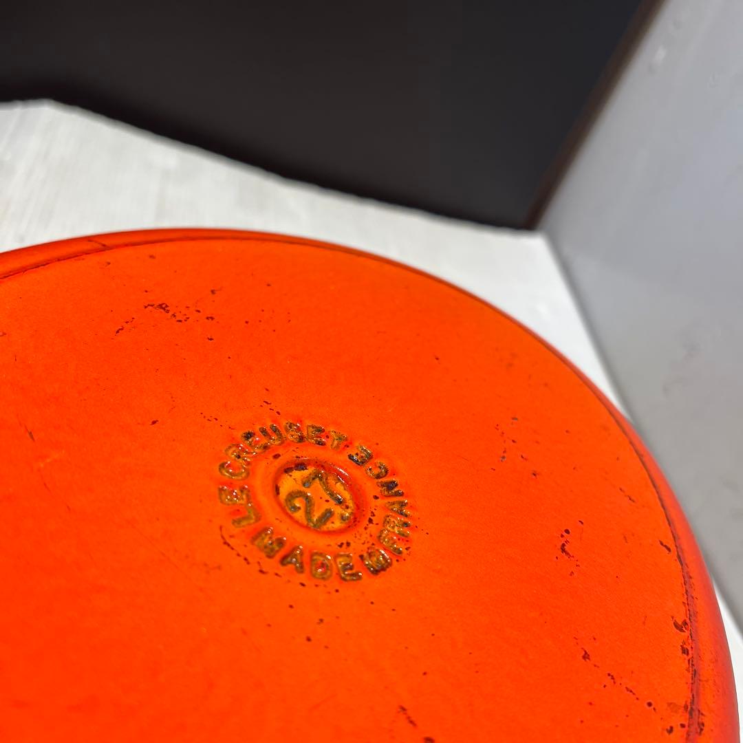 Le Creuset 　ル·クルーゼ オレンジ 両手鍋 楕円形　27cm