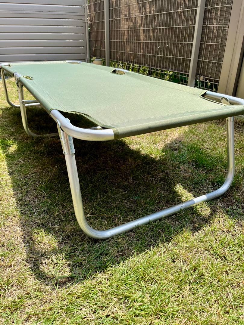 米軍放出未使用品 折りたたみ式コット 簡易ベッド アルミフレーム 軽量