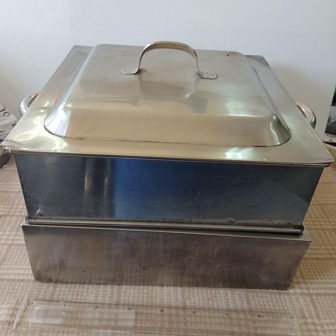 ステンレス 蒸し器 1段角蒸し器 中古厨房