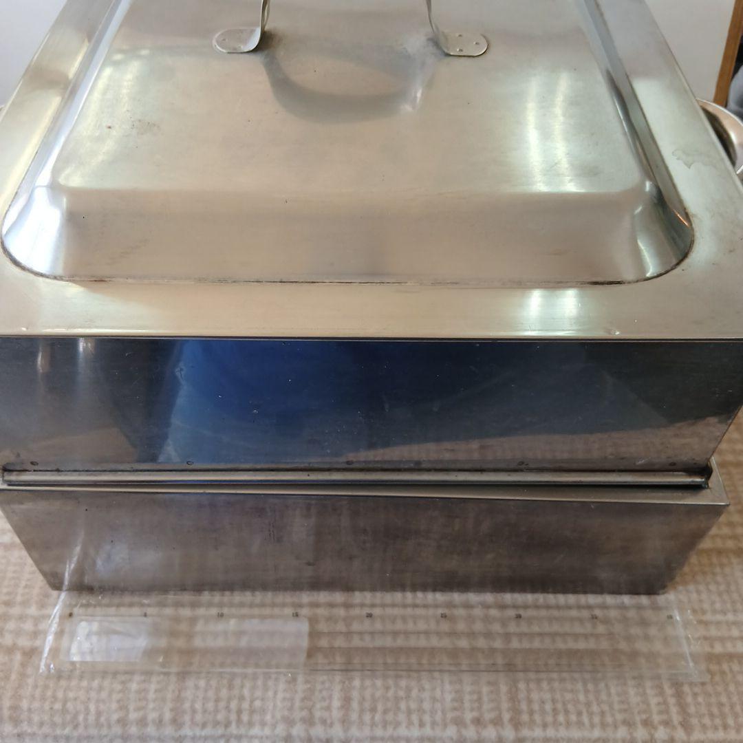 ステンレス 蒸し器 1段角蒸し器 中古厨房