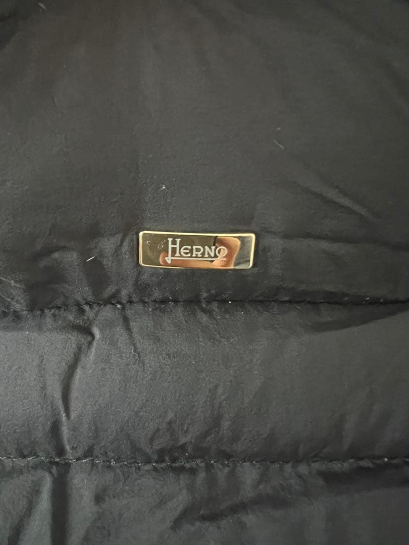 Herno 黒 ロングダウンジャケット