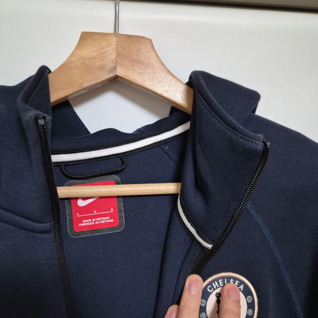 chelsea 24-25 テックフリース セットアップ ネイビー×ゴールド