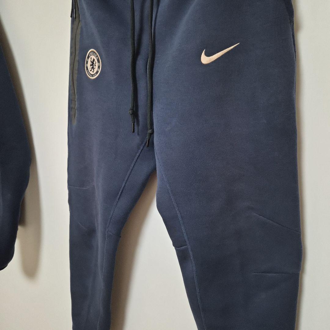 chelsea 24-25 テックフリース セットアップ ネイビー×ゴールド