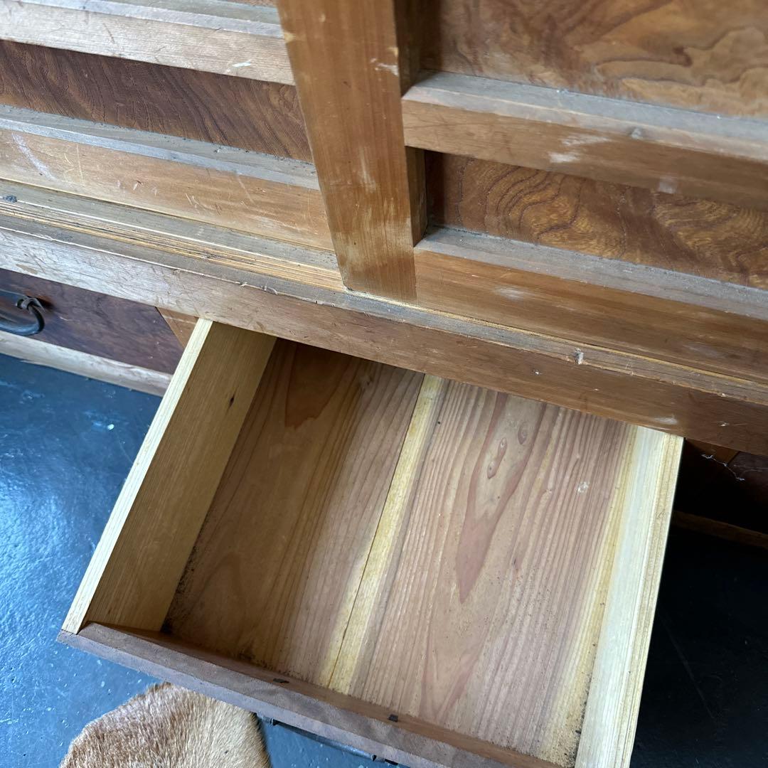 大幅お値下げ‼️時代箪笥　欅面　食器棚に！什器に！ヴィンテージ箪笥　収納に！