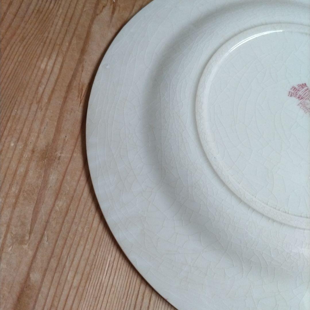 フランスアンティーク　ジアン　プレート　チューリップ　平皿　TULIPES