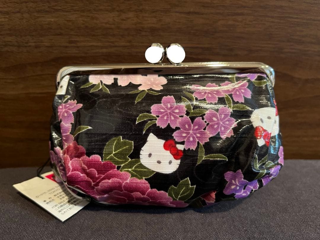 サンリオ ハローキティ がま口 ポーチ 2005年 京都ハローキティ工房