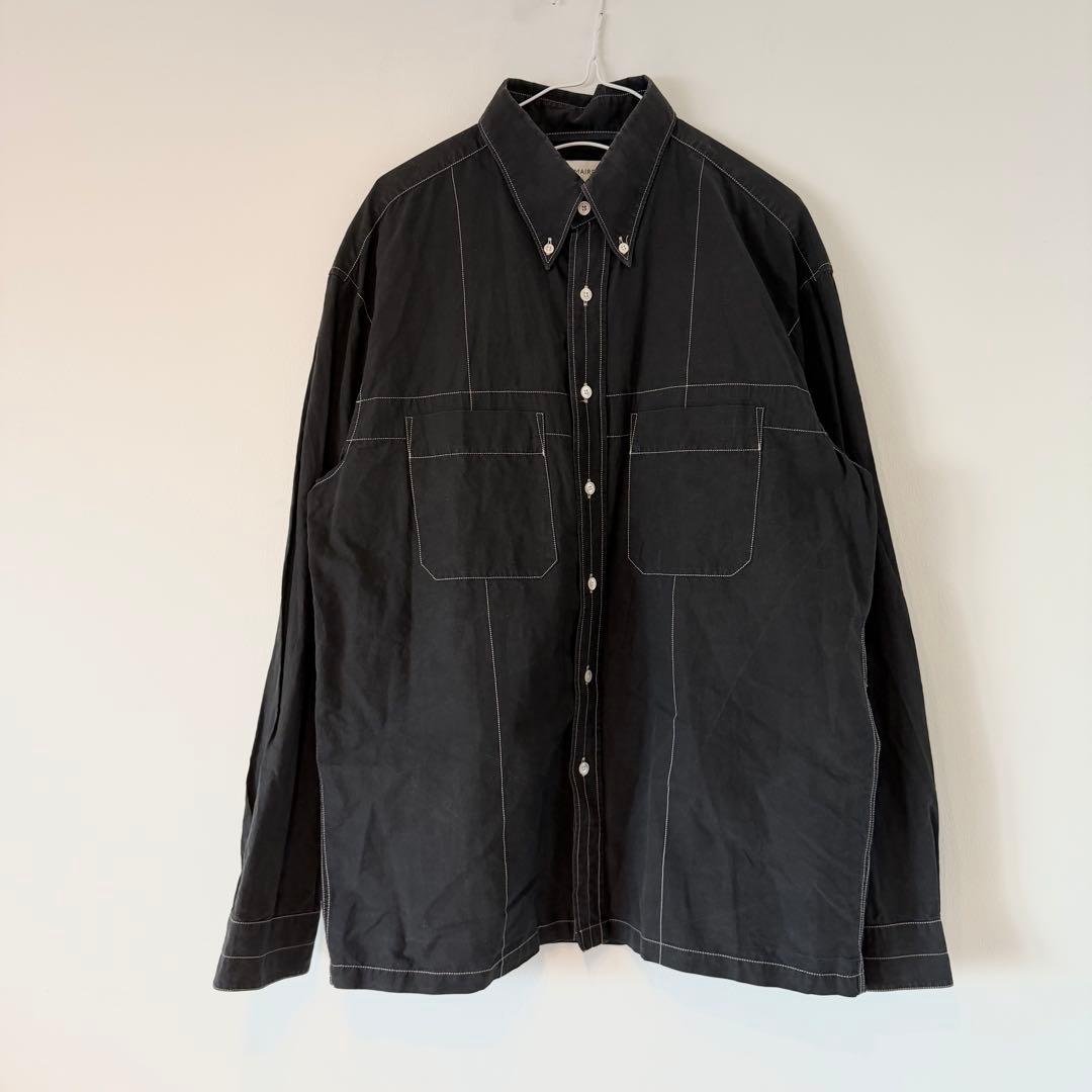 トップス LEMAIRE 20SS BLACK MILITARY SHIRT 50