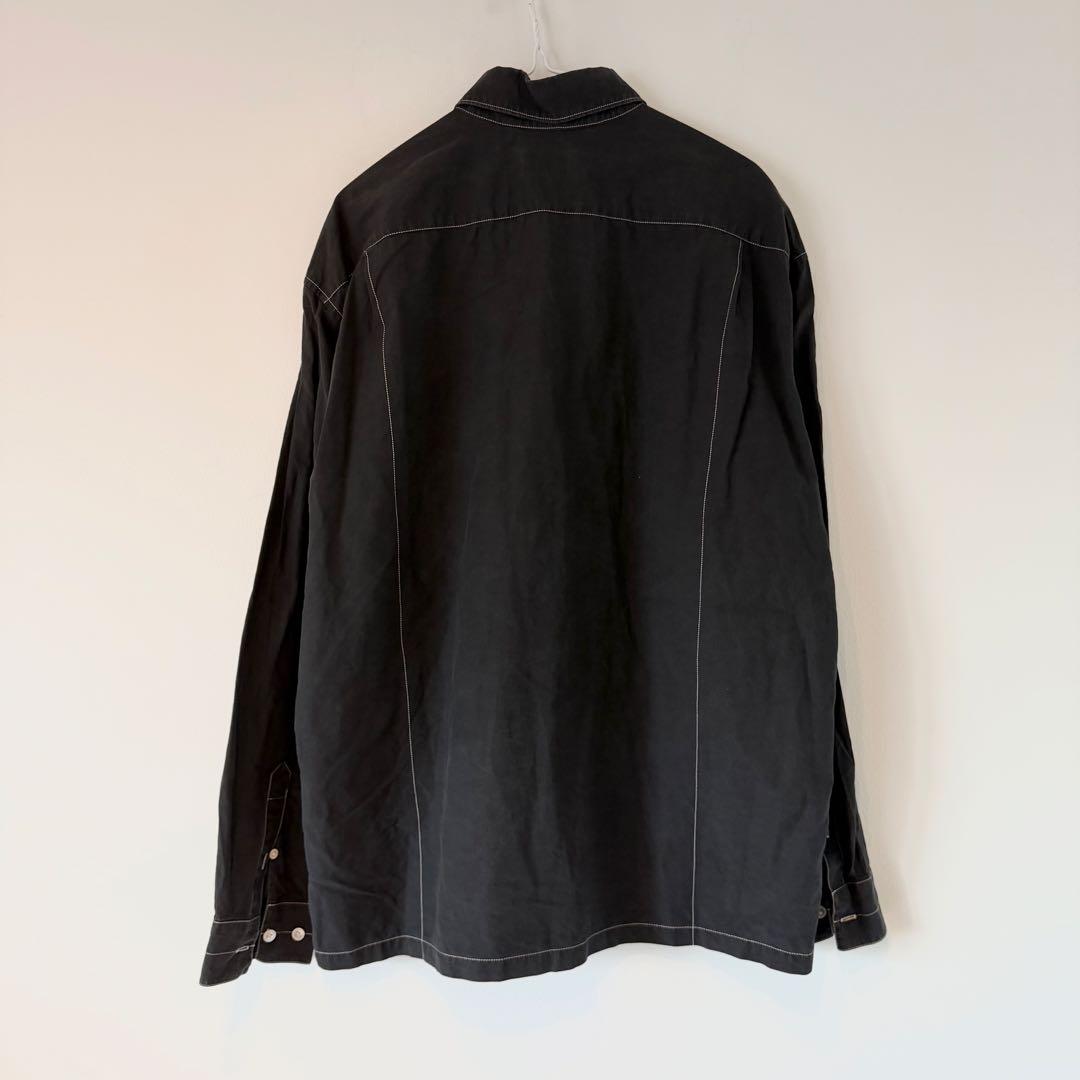 トップス LEMAIRE 20SS BLACK MILITARY SHIRT 50