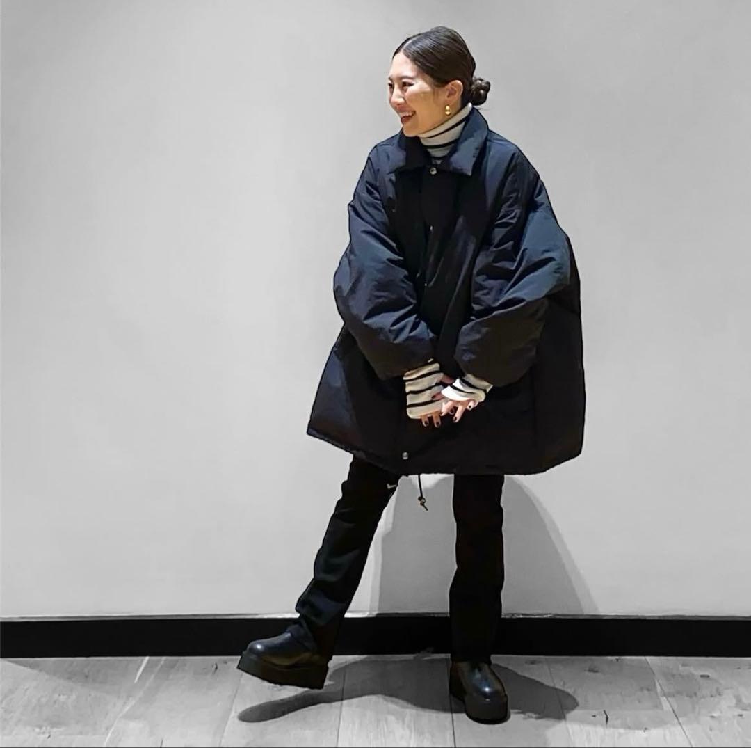 deuxieme classeリブタートルニット