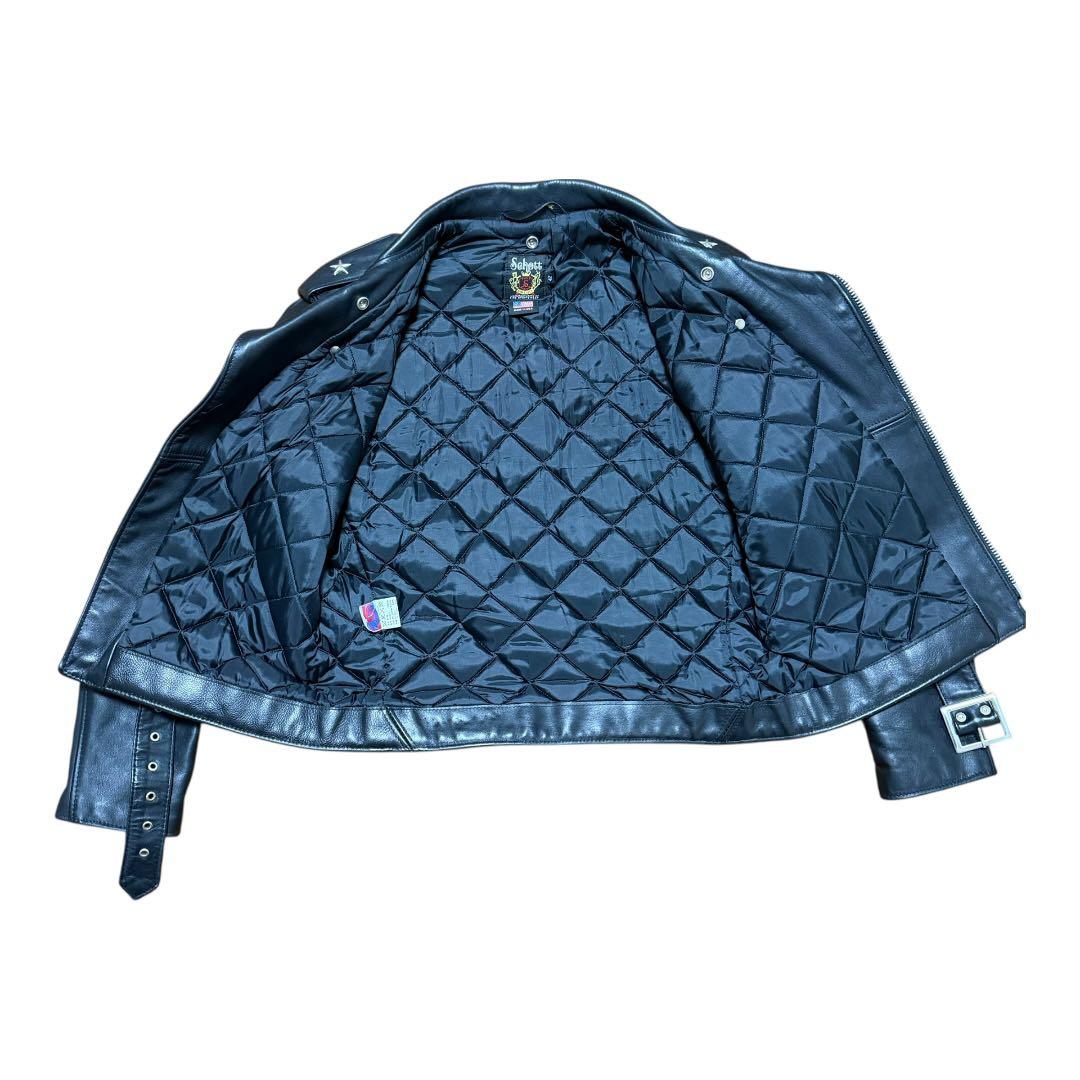 【Schott】613US ワンスター 42 美品 ダブルライダース ショット