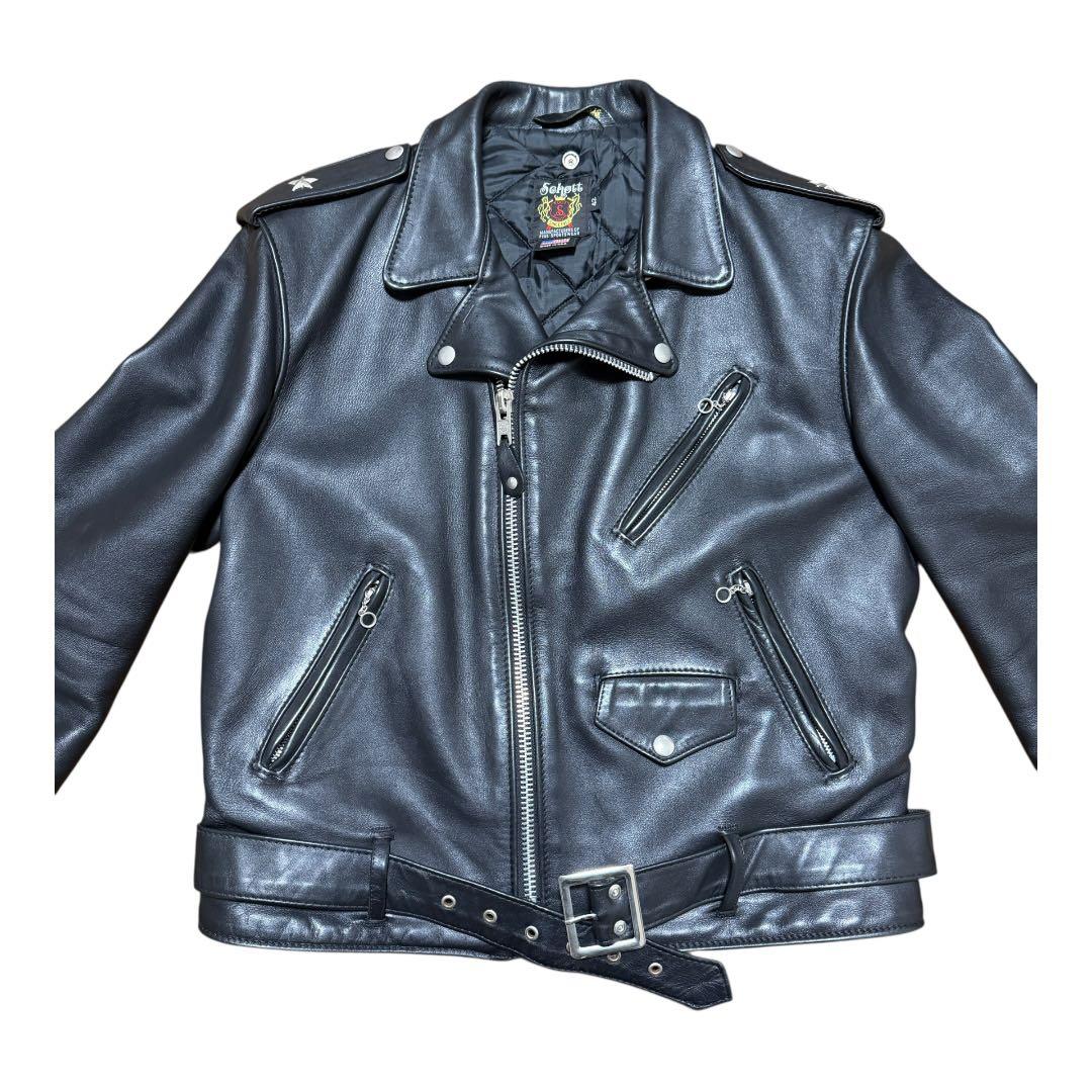 【Schott】613US ワンスター 42 美品 ダブルライダース ショット