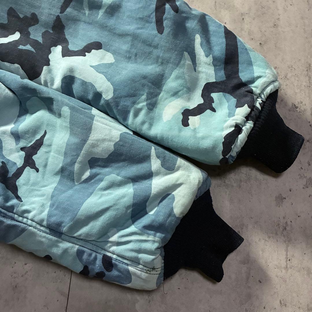 希少 usa製 古着 HOPE MFG 短丈 リバーシブルブルゾン 迷彩 L