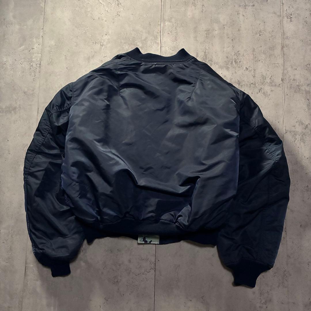 希少 usa製 古着 HOPE MFG 短丈 リバーシブルブルゾン 迷彩 L