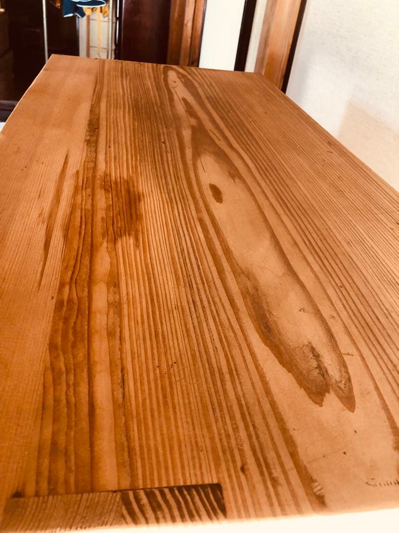 【一点物｜杉無垢材シェルフ】和モダン収納　打ち出し取手付｜アンティーク家具