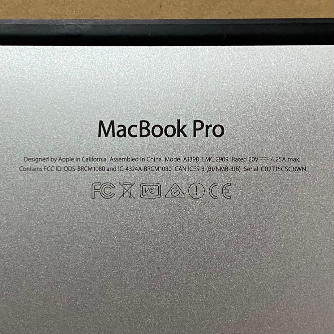 MacBook Pro Retina 15インチ Mid 2015