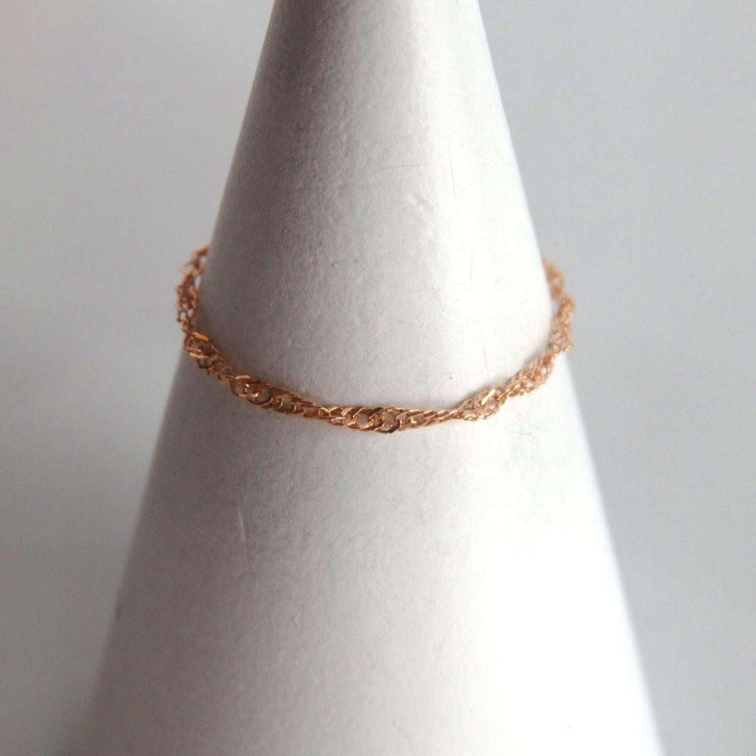 あぴ　k18リング　PG　チェーンリング　スクリューチェーン　つけっぱなし