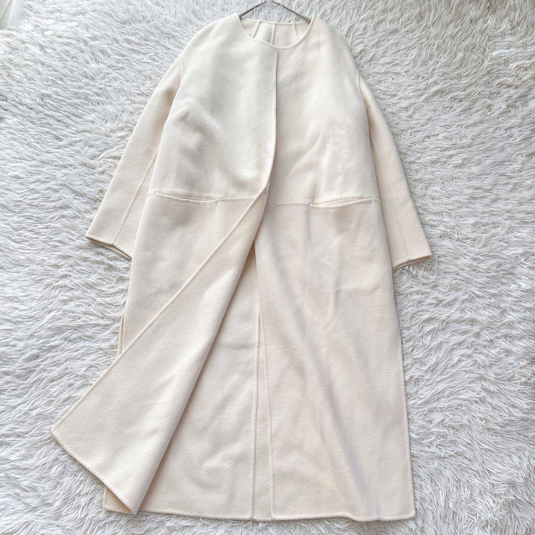 美品 ミューズ ドゥーズィエムクラス　リバーコート　ロングコート　38