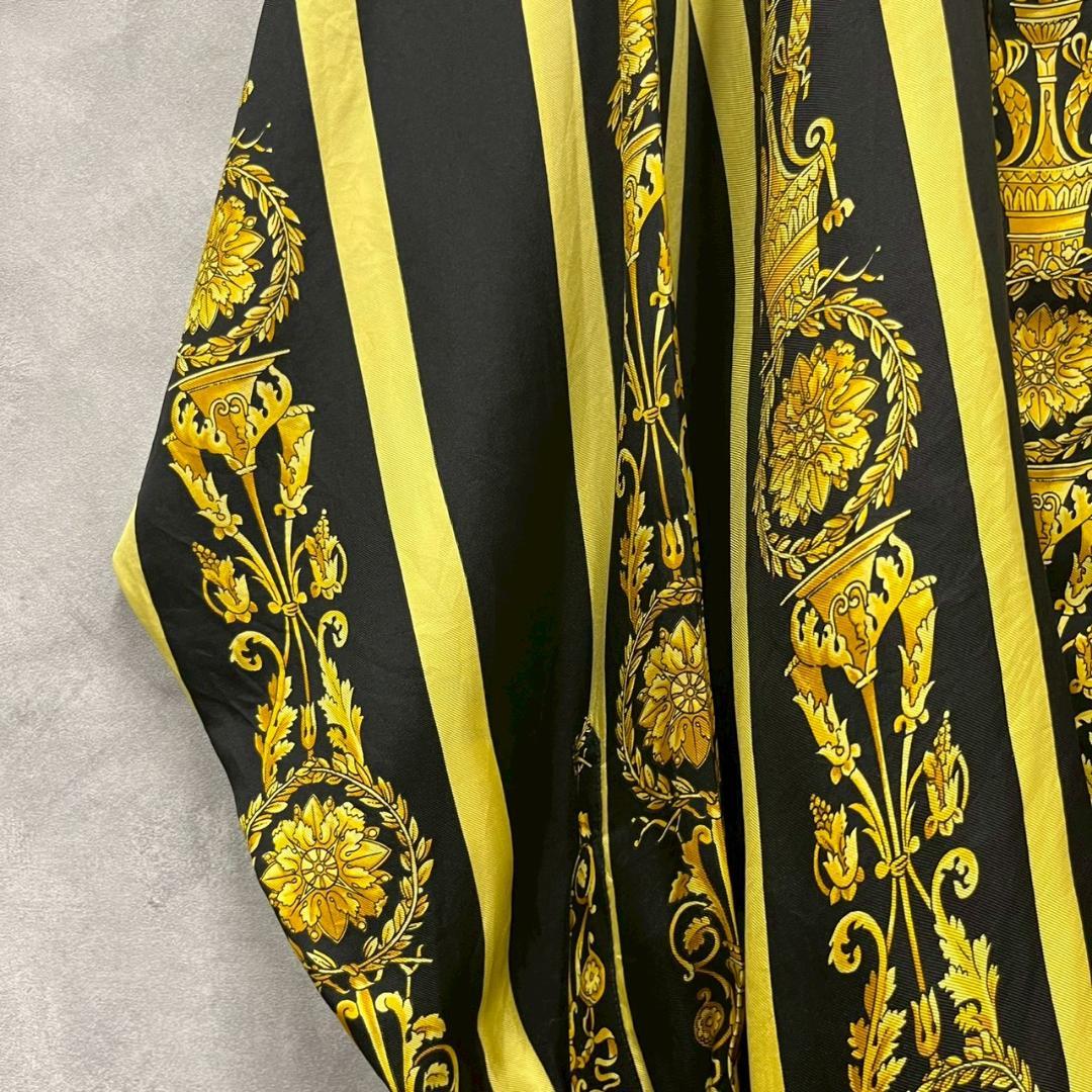 極上 90s vintage VERSACE シルクシャツ バロック柄 PM10