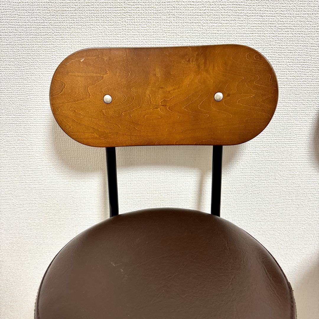 【田中　太郎】カウンターテーブル 昇降チェア 足置き ２脚セット