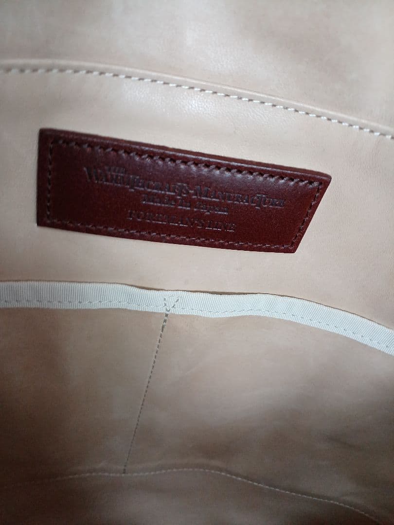 美品 ウォームスクラフツマニュファクチャー トートバック