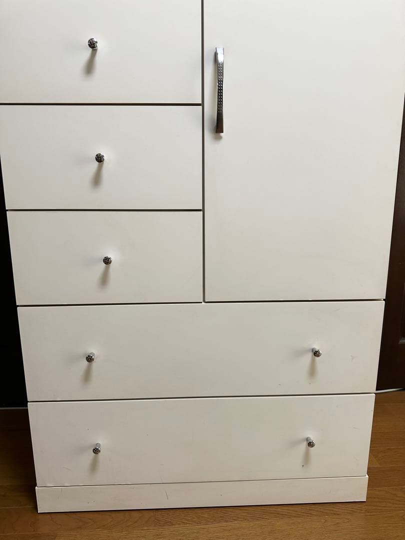 ホワイトチェスト 引き出し付き　タンス　直接引取り可能