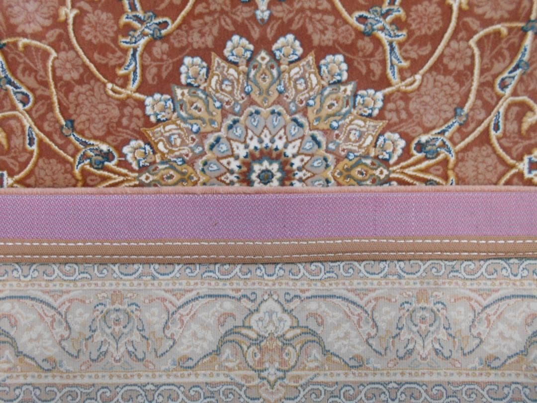 立体柄、144万ノット！本場イラン産 絨毯！ 150×225cm-200501