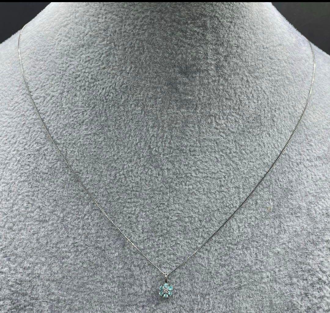 コスモパライバトルマリン0.1ct ダイヤ プラチナ ヘッドのみ、カード鑑