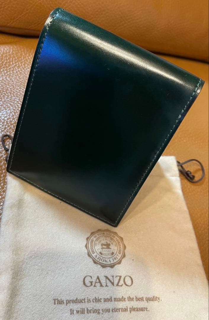 ガンゾ　GANZO コードバン　ダークグリーン