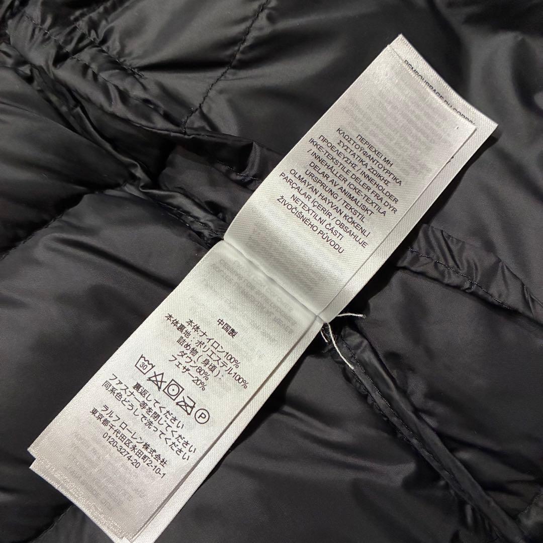 新品未使用 ローレンラルフローレン ダウンジャケット スタンドカラー ブラック