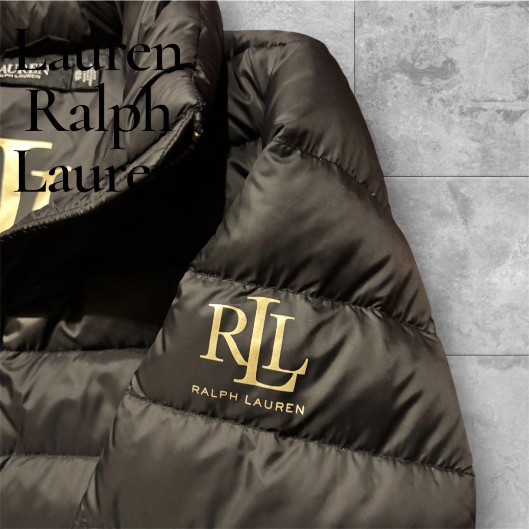 新品未使用 ローレンラルフローレン ダウンジャケット スタンドカラー ブラック