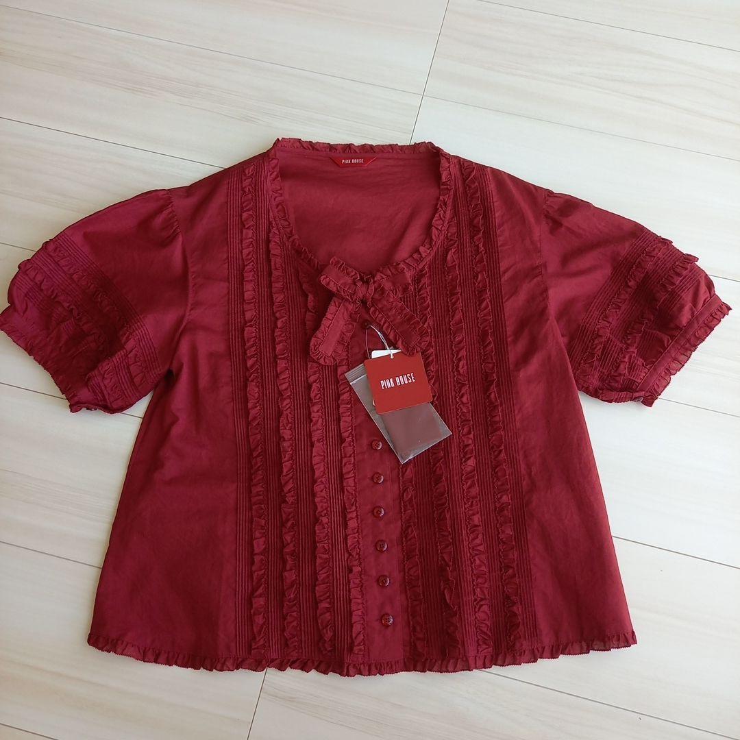 ［新品未使用］PINK HOUSE ピンクハウス フリルブラウス