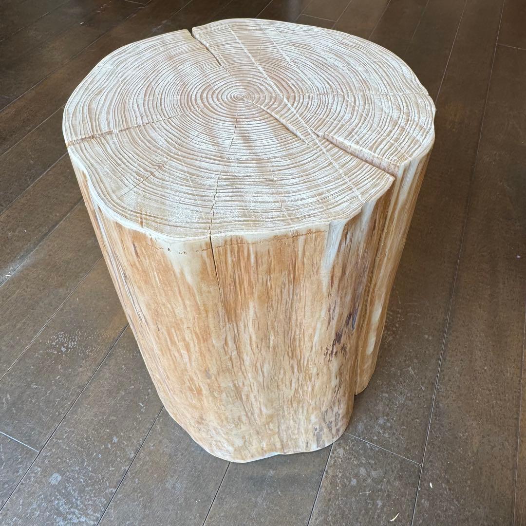★H151★天然ヒノキ★丸太★切り株★ちゃぶ台★テーブル★飾り台★スツール