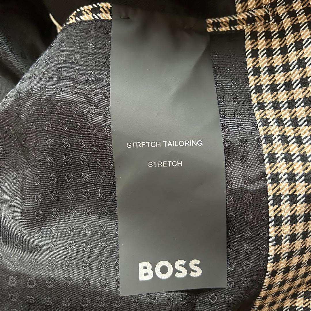 BOSS ボス ブルゾン ジャケット ガンクラブチェック 46 高級感◎