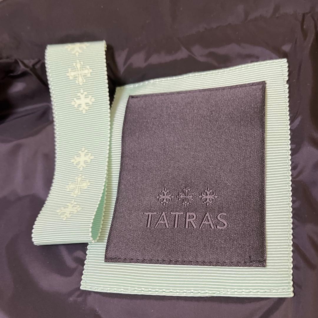 TATRAS 黒 ダウンベスト フリル付き