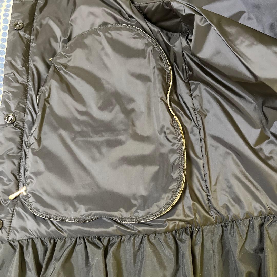 TATRAS 黒 ダウンベスト フリル付き