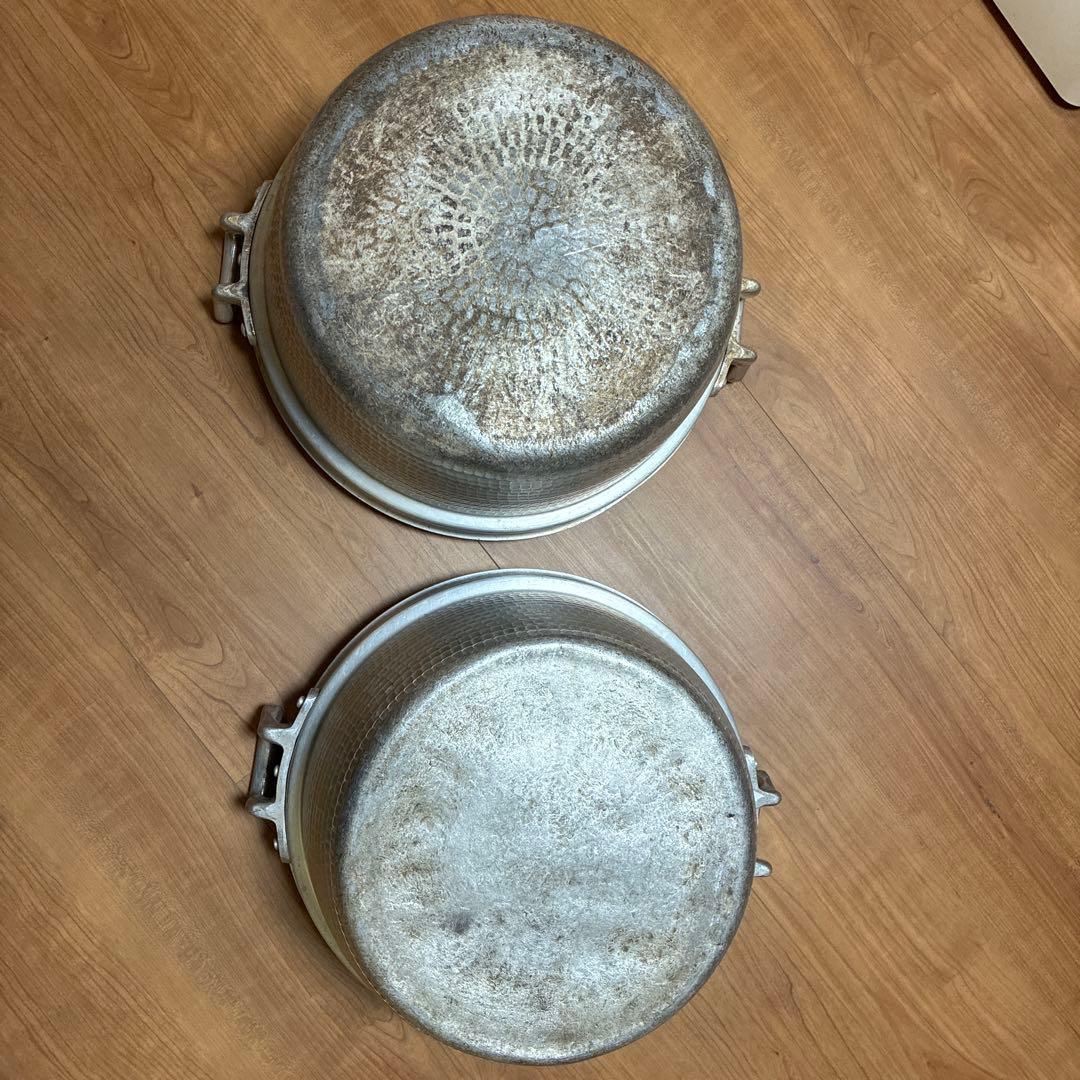 業務用アルミ製両手鍋・大鍋 39cm 42cm 2個