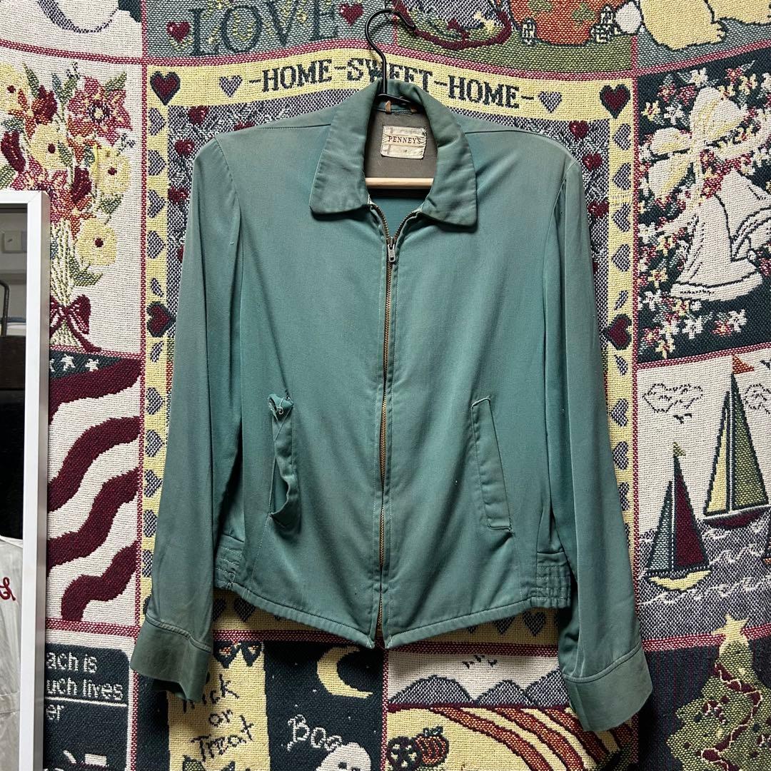 ほ*る様 50s レーヨンギャバジャッケットPenneys