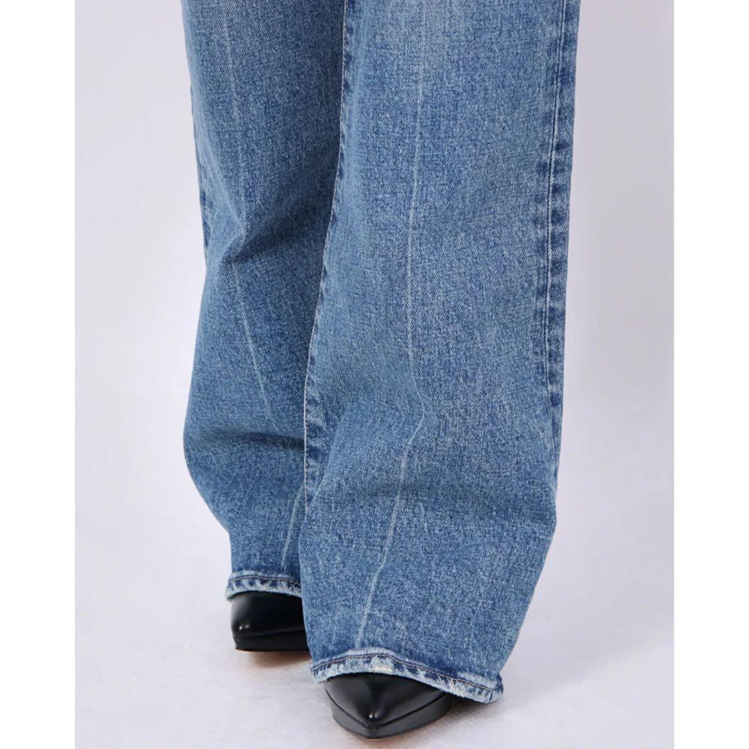 【美品】MOUSSY MVS FLARE エムブイエスフレア24インチデニム