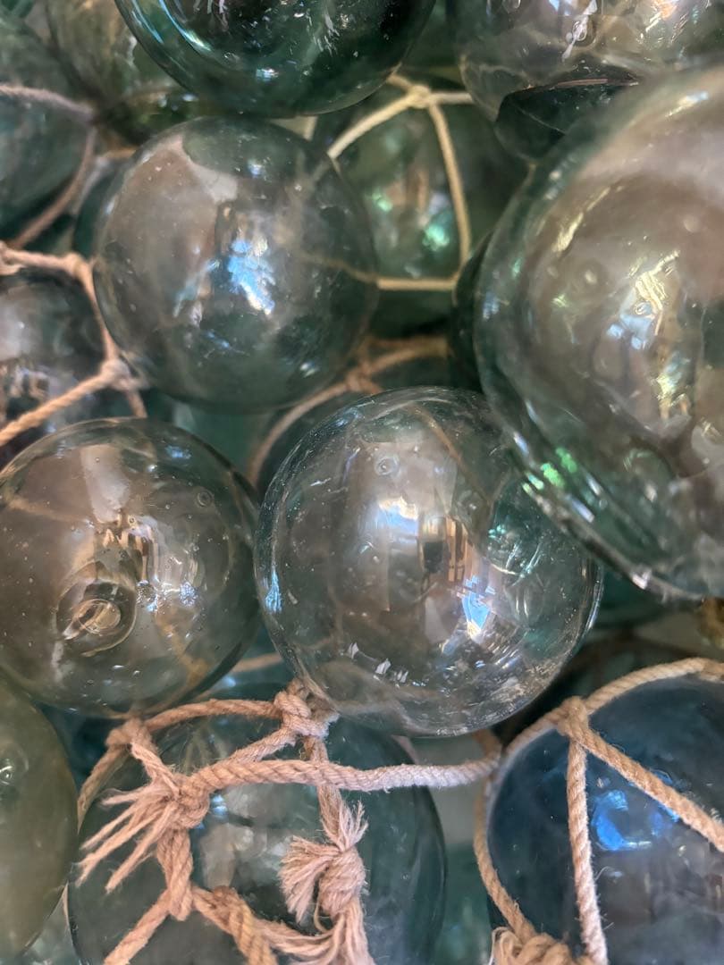 ガラス玉　浮き玉　約5〜6.5㎝可愛い小玉❗️８７個❗️