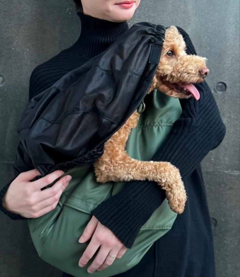 paw's living × ervaコラボ商品 スリングキャリー ブラック