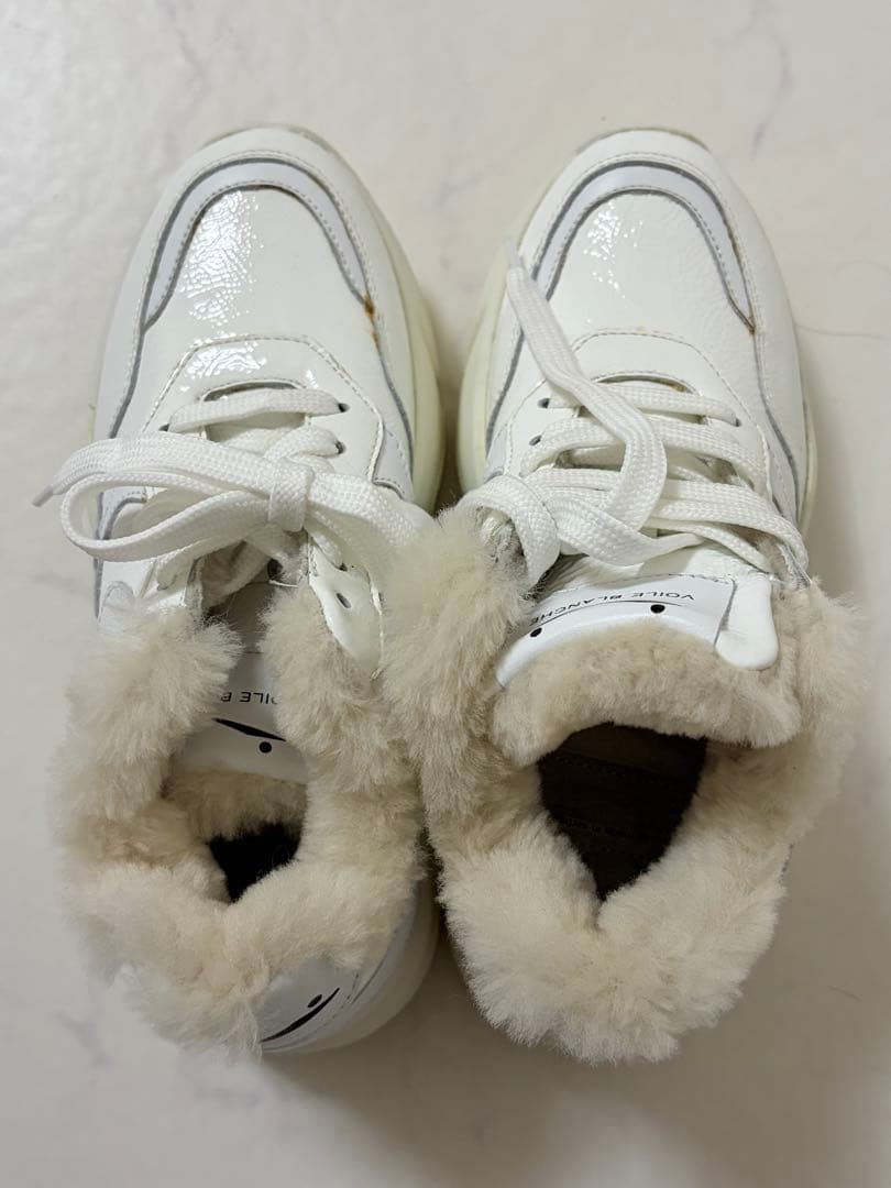 ボイルブランシェ ファー ボア スニーカー