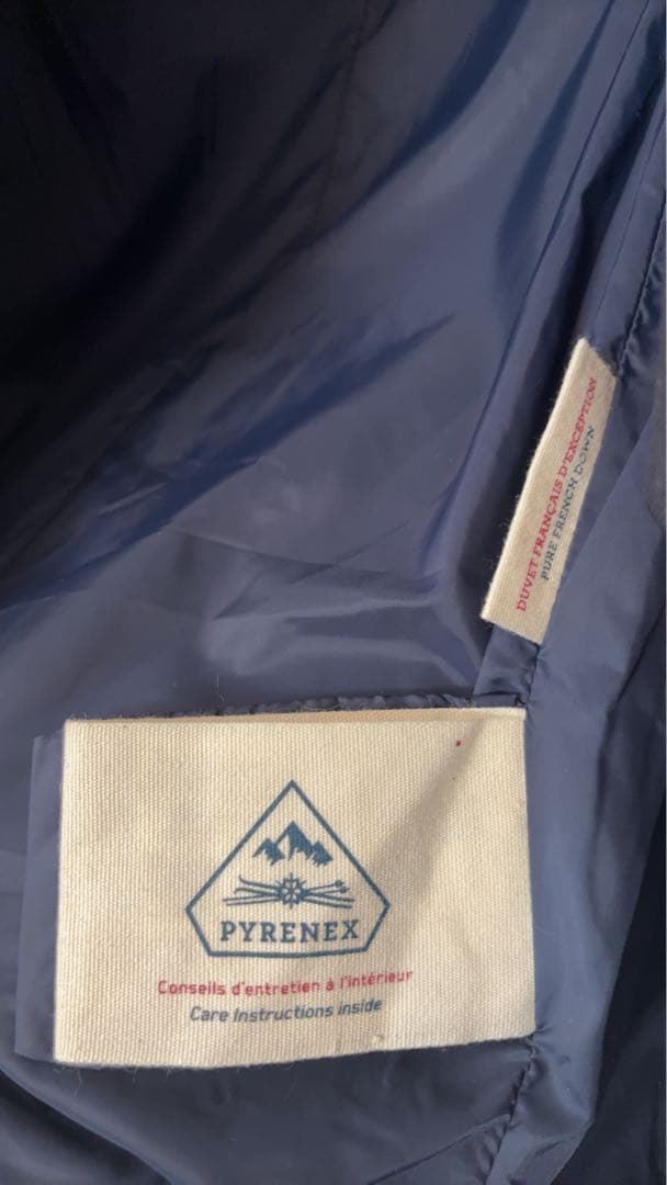 【美品】PYRENEX ネイビー ダウンジャケット JP 34