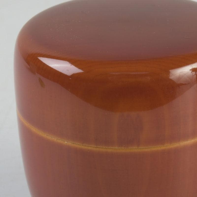 茶道具　飛騨春慶塗　中棗　箱付　V　9687