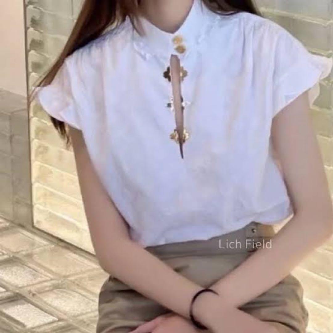 ヴィトン　フリルブラウス